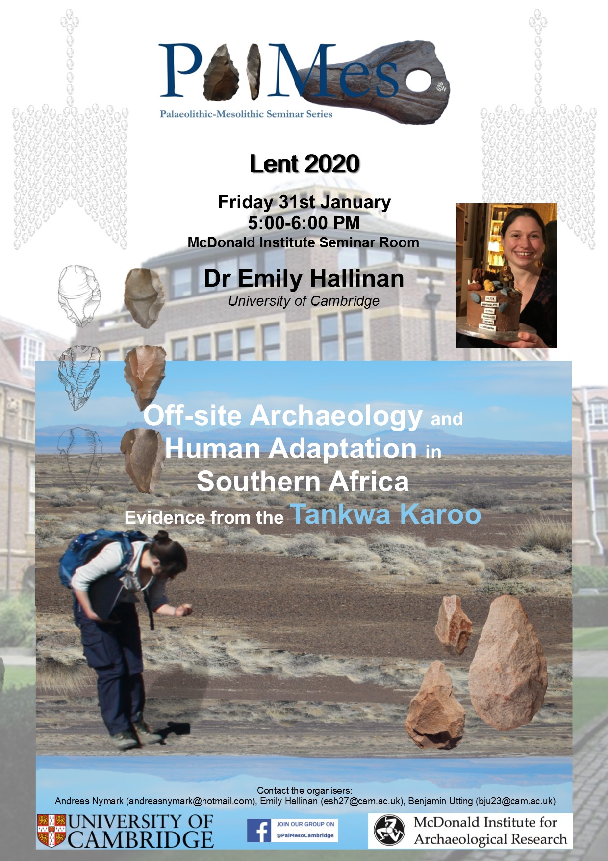 Poster for Dr Emily Hallinan's PalMeso seminar presentation