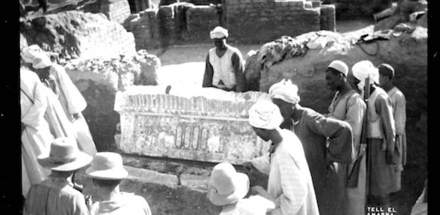 Egypt Exploration Society excavation work at Amarna